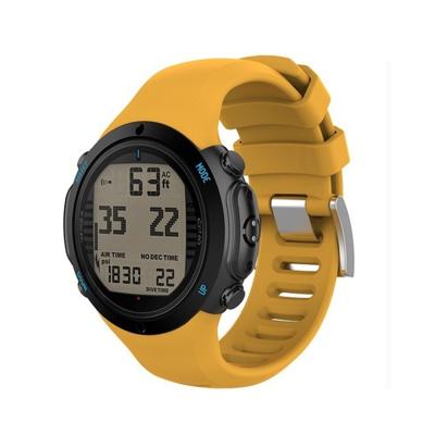Slimme horloge siliconen polsband horlogeband voor Suunto D6i (geel)