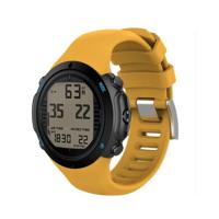 Slimme horloge siliconen polsband horlogeband voor Suunto D6i (geel)