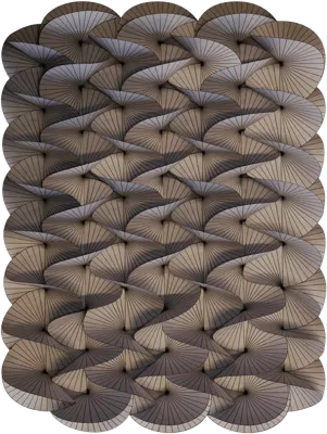 Moooi Carpets - Vloerkleed Serpentine Grey Beige Low Pile -
