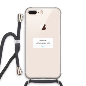 Reminder: iPhone 7 PLUS Transparant Hoesje met koord