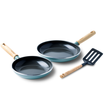 GreenPan Koekenpannenset met spatel - Mayflower - ø 20 & 24 cm - keramische anti-aanbaklaag