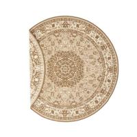 Tapeso Rond Vintage buitenkleed - Flip Agnes lichtbruin - 160 cm rond