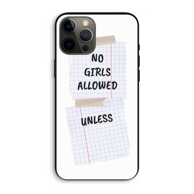 No Girls Allowed Unless: iPhone 12 Pro Max Biologisch afbreekbaar hoesje