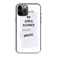 No Girls Allowed Unless: iPhone 12 Pro Max Biologisch afbreekbaar hoesje