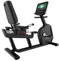 Life Fitness Integrity+ Lifecycle ligfiets zwart SE4 16''console Life Fitness Integrity+ Lifecycle ligfiets zwart SE4 16''console