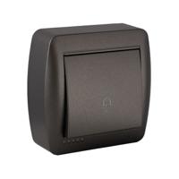 Deurbelknop Solera Mural 7,4 x 7,2 x 2,8 cm 250 V 10 A Grafiet