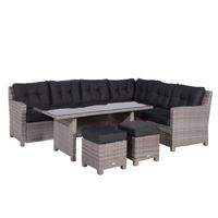 Garden Impressions Jaru lounge dining set R - extra luxe kussens - thumbnail