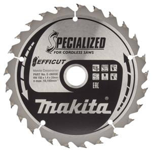 Makita Cirkelzaagblad voor Hout | Efficut | Ø 150mm Asgat 20mm 25T - E-06890