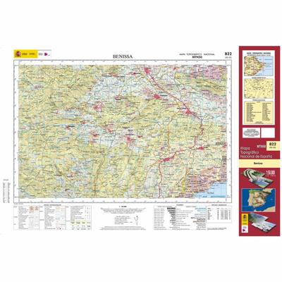 Topografische kaart 822 MT50 Benissa | CNIG - Instituto Geográfico Nacional1