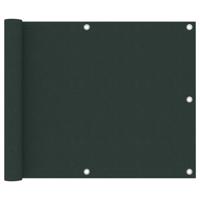 VidaXL Balkonscherm 75x500 cm oxford stof donkergroen
