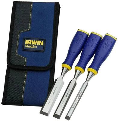 Irwin Marples Houtbeitel MS500, 3 stuks, 13, 19, 25 mm, etui - 10503426