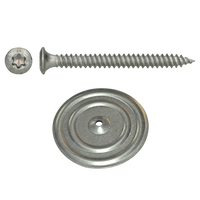 pgb-Europe PGB-FASTENERS | Dakschroef vzk T25 Ø 4,8x200 +Isolatiepl. | 150 st 0DSSVT015SET200M