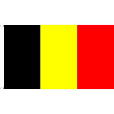 Mega grote vlag van Belgie - 150 x 240 cm - polyester - met ringen