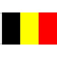 Mega grote vlag van Belgie - 150 x 240 cm - polyester - met ringen