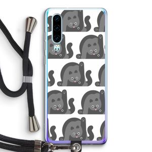 Cats: Huawei P30 Transparant Hoesje met koord