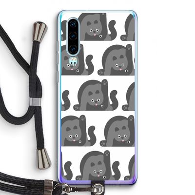 Cats: Huawei P30 Transparant Hoesje met koord