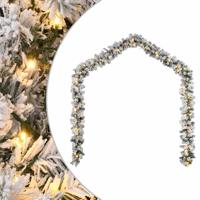 VidaXL Kerstslinger met led-verlichting 20 m pvc groen