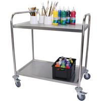 Stalen trolley, afm 51x83 cm, 1 stuk
