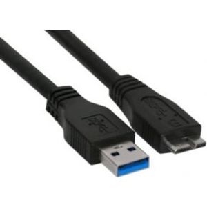 InLine 35410 USB-kabel 1 m USB A Micro-USB B Zwart