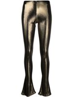 Blumarine legging à fini métallisé - Or