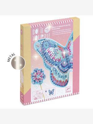 Creatieve set Als een feeënvleugel en toverstaf DJECO blauw