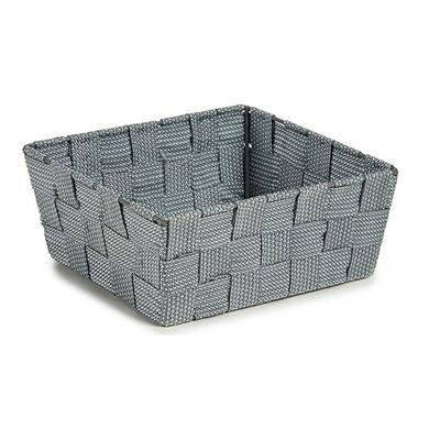 Mand Kipit A3-6929A9 Grijs Stof Vlechten 18 x 8 x 21 cm