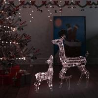 VidaXL Kerstversiering rendierfamilie 160 led&apos;s warmwit acryl