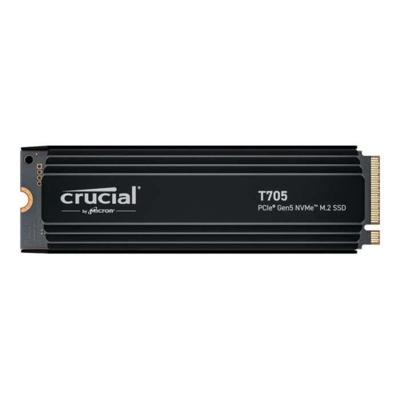 Interne gaming-SSD met premium koellichaam - CRUCIAAL - T705 SSD 1TB PCIe Gen5 NVMe M.2 (2024) - CT1000T705SSD5