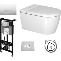 Duravit Sensowash pack douche wc met inbouwreservoir en bedieningsplaat wit wd7011007000