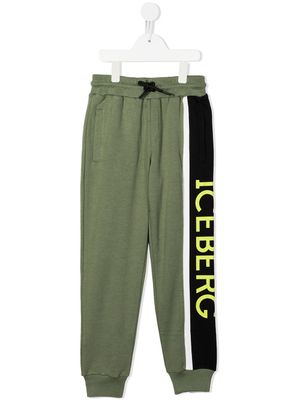 Iceberg Kids pantalon de jogging à logo imprimé - Vert