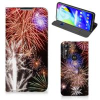 Motorola Moto G8 Power Hippe | Standcase | Vuurwerk