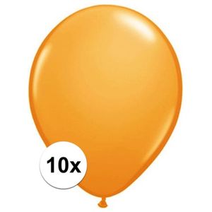 Qualatex ballonnen oranje 10 stuks