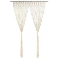 VidaXL Gordijn macramé 140x240 cm katoen