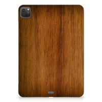 iPad Pro 11 (2024) Silicone Tablet Hoes Donker Hout
