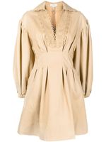 Oroton robe courte cintrée - Marron