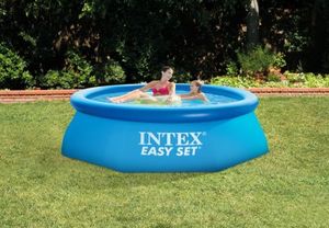 Intex 28110 bovengronds zwembad Opblaasbaar zwembad Rond 2419 l Blauw