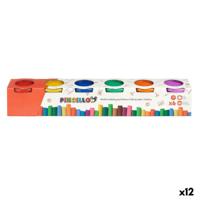 Plasticine Spel Pincello Geel Blauw Rood Groen Paars Oranje (12 Stuks)