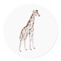 Muurcirkel Afrikaanse Dieren Giraf 100 Aluminium Ophangsysteem