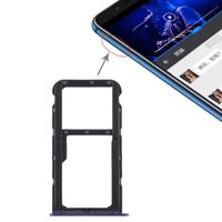 SIM-kaart lade + SIM-kaart lade/micro SD-kaart lade voor Huawei Honor Play 7X (blauw)