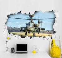 Wanddecoratie stickers oorlogs helikopter leger - thumbnail