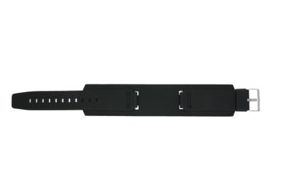 Horlogeband Casio WV-300DE - WV-300LA-1V - IRW-100BJ-1J Onderliggend Leder Zwart 16mm