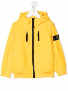 Stone Island Junior veste à patch logo sur la manche - Jaune