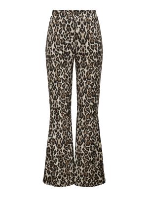 Only Onlanna Rib Flared Aop Legging Cs Jrs Leggings Black Leo