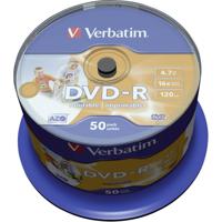 Verbatim 43533 DVD-R disc 4.7 GB 50 stuk(s) Spindel Bedrukbaar