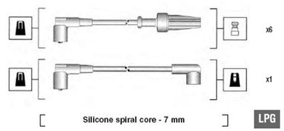 Bougiekabelset MSK571