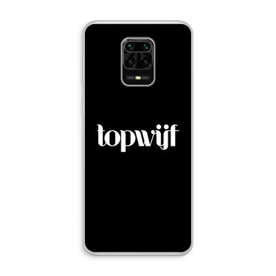 Topwijf Zwart: Xiaomi Redmi Note 10 Lite Transparant Hoesje