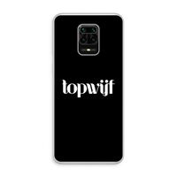 Topwijf Zwart: Xiaomi Redmi Note 10 Lite Transparant Hoesje