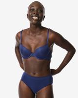HEMA Dameshipster Naadloos Micro Met Kant Donkerblauw (donkerblauw)