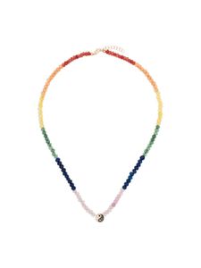 Roxanne First collier Yin Yang en or rose 14ct et diamant