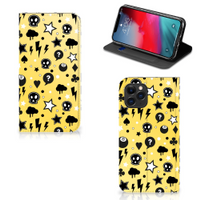 Mobiel BookCase Apple iPhone 11 Pro Punk Geel - thumbnail